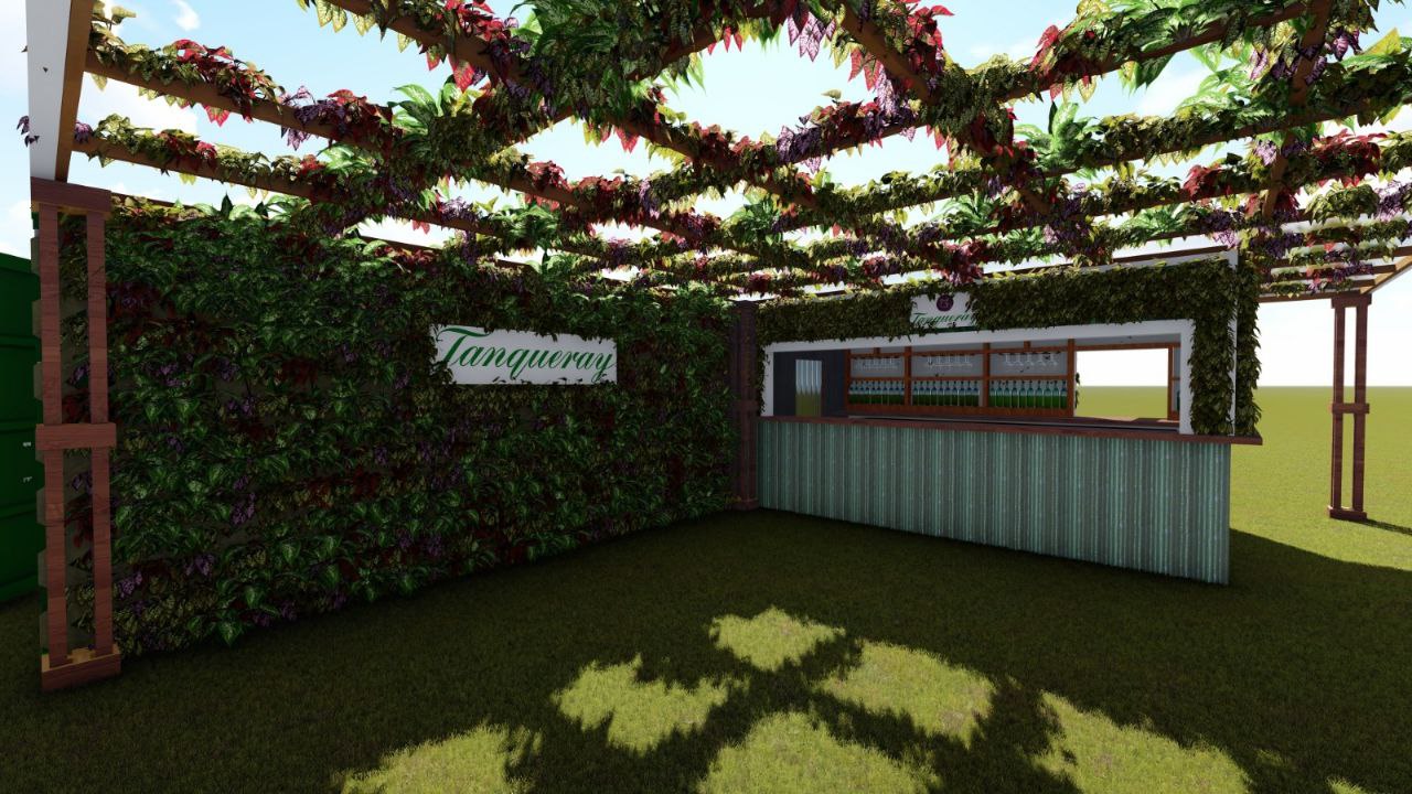 Tanqueray Terrace 3D render — alternate angle