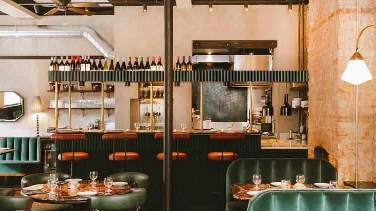 Kudu Grill — bar and open kitchen