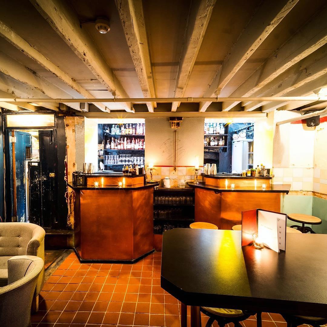 Speakeasy basement bar