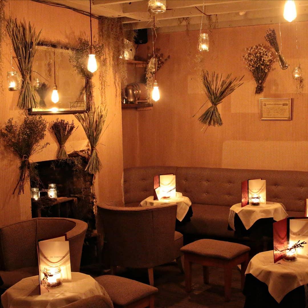 Intimate dining nook