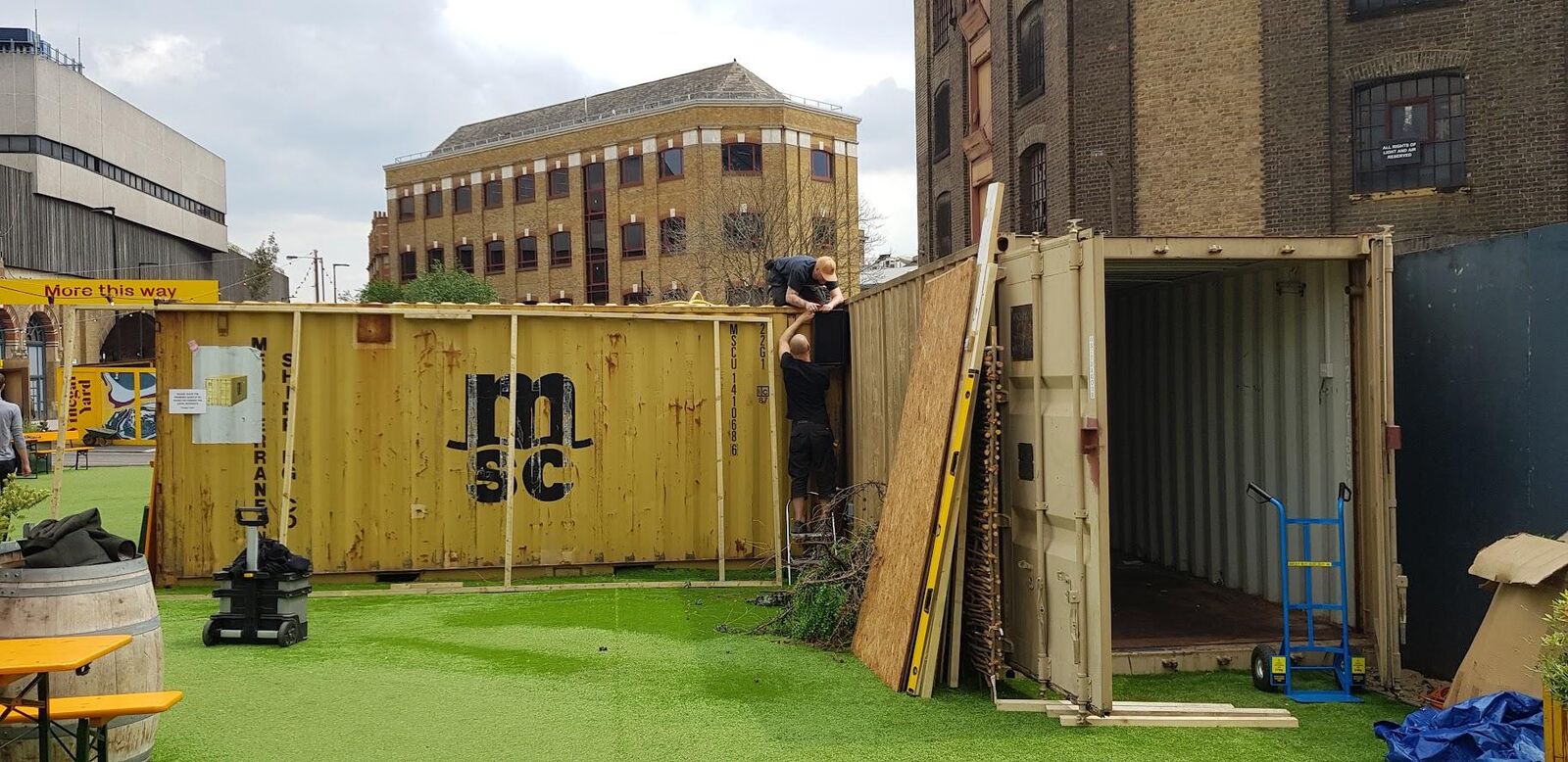 Venue setup and construction