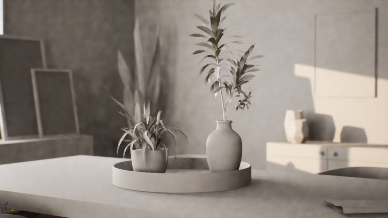 Clay render — form and lighting without materials